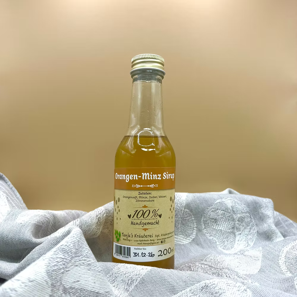 Orangen-Minz Sirup